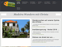 Tablet Screenshot of madeirawandern.com